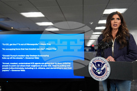 Homeland Secretary Kristi Noem