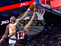 Knicks 76ers Basketball
