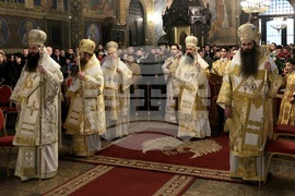 Празнична утреня в митрополитската катедрала „Св. великомъченица Неделя“ - патриарх Даниил и митрополит Хризостом