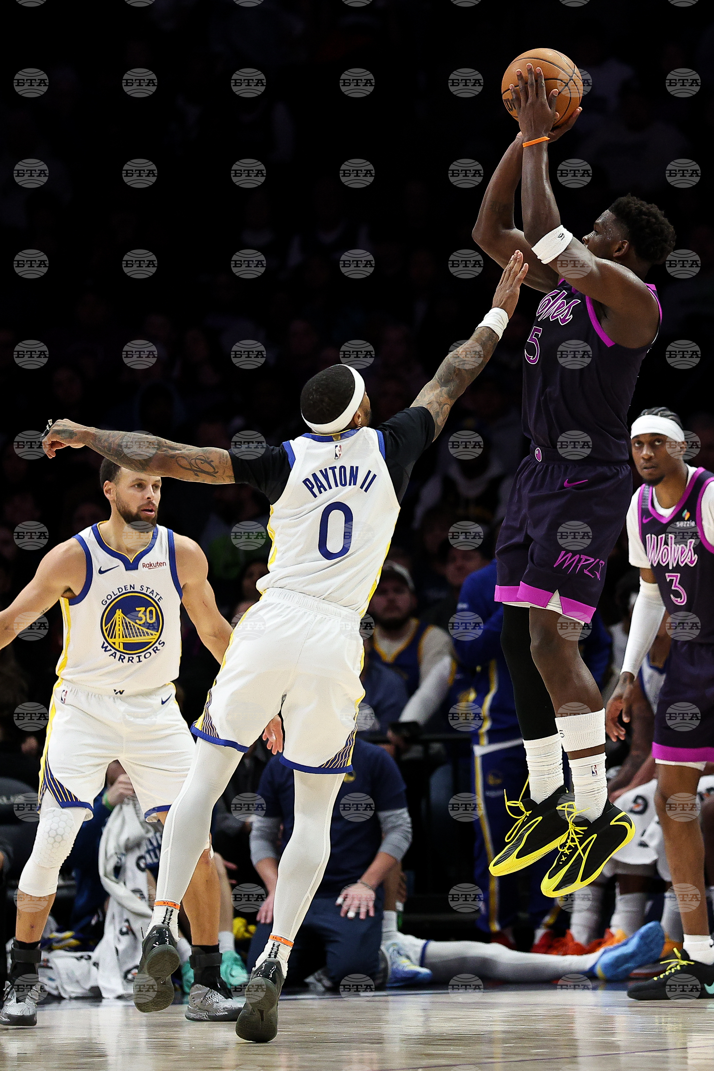 Warriors Timberwolves Basketball