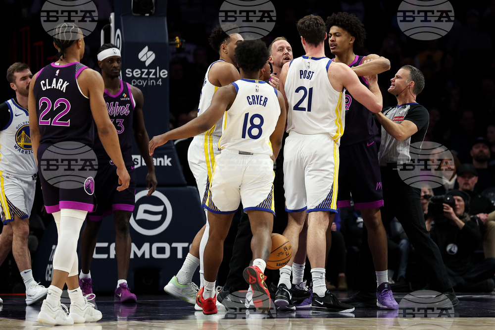 Warriors Timberwolves Basketball