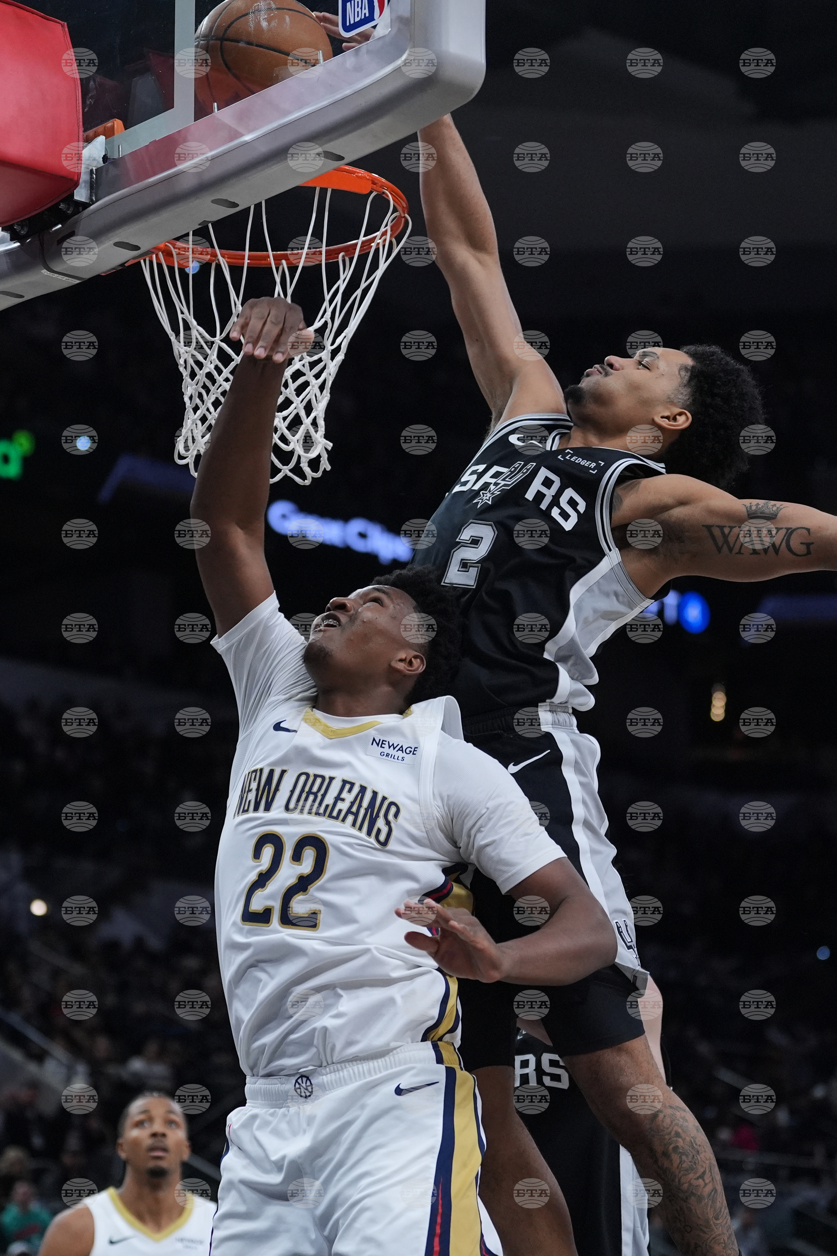 Pelicans Spurs Basketball
