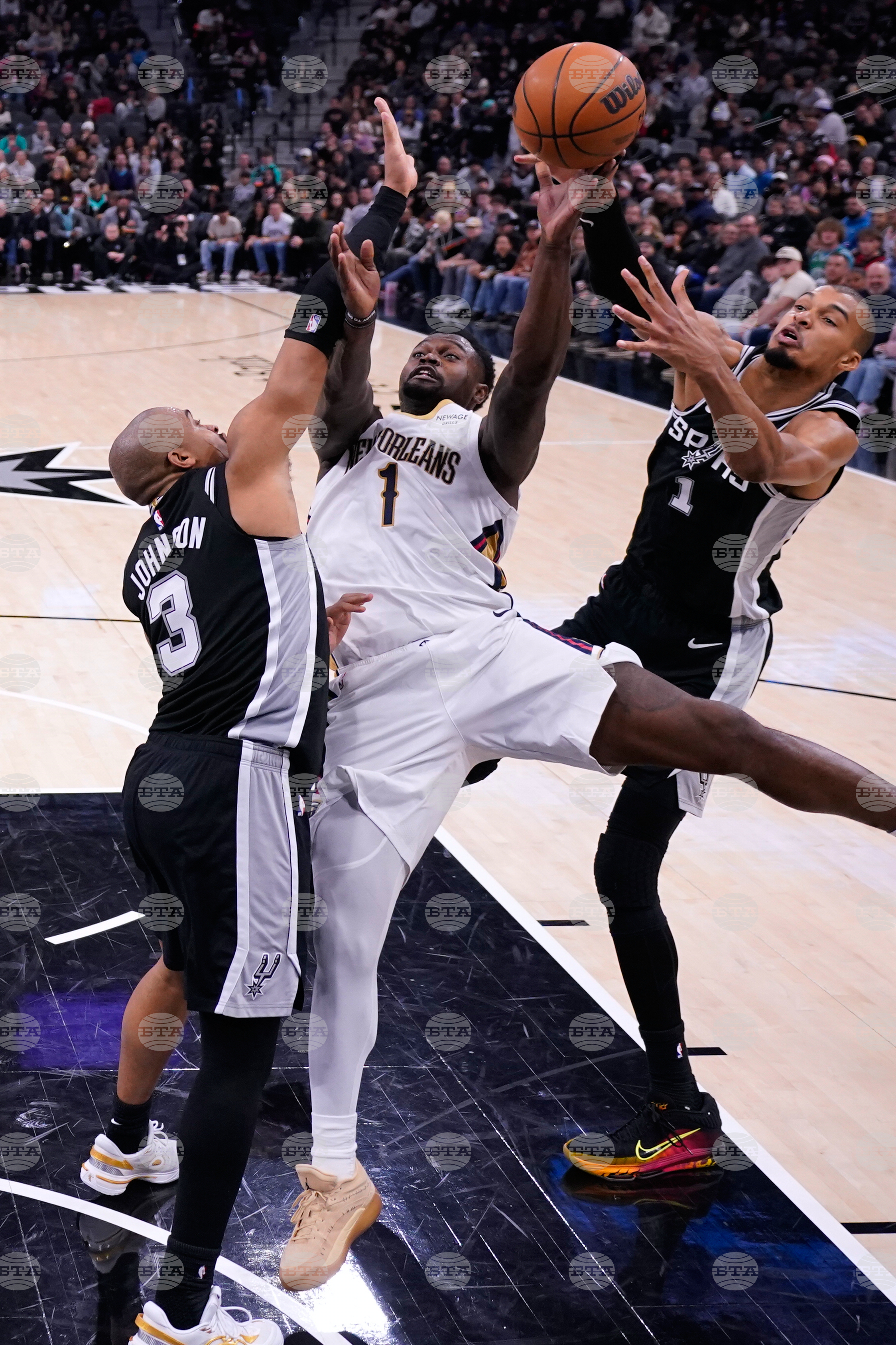 Pelicans Spurs Basketball