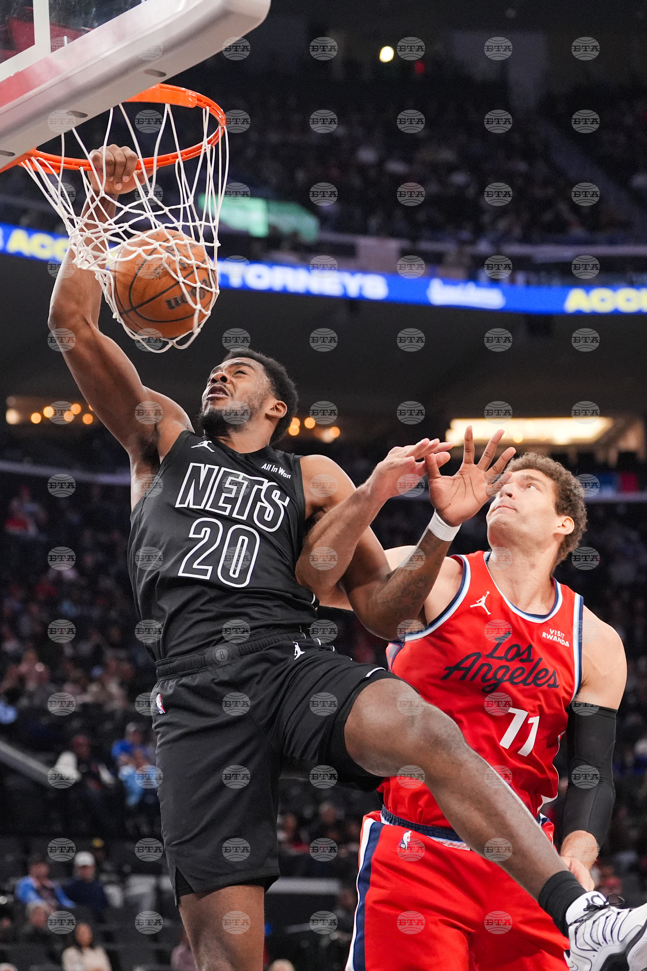 Nets Clippers Basketball