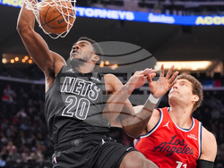 Nets Clippers Basketball