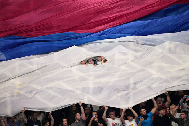 APTOPIX Serbia European Championships Waterpolo