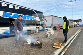 Bosnia Balkans Drivers Strike