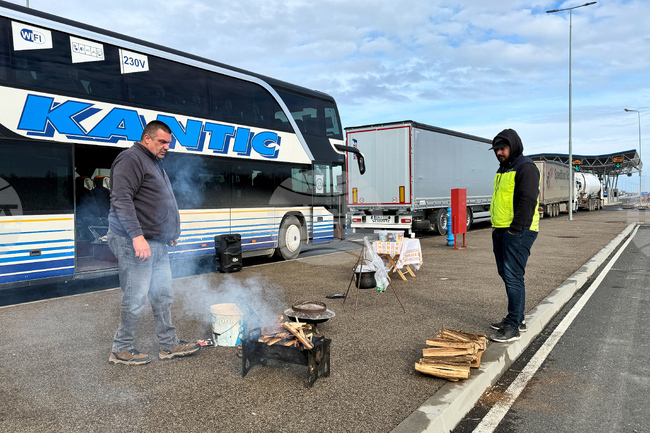 Bosnia Balkans Drivers Strike