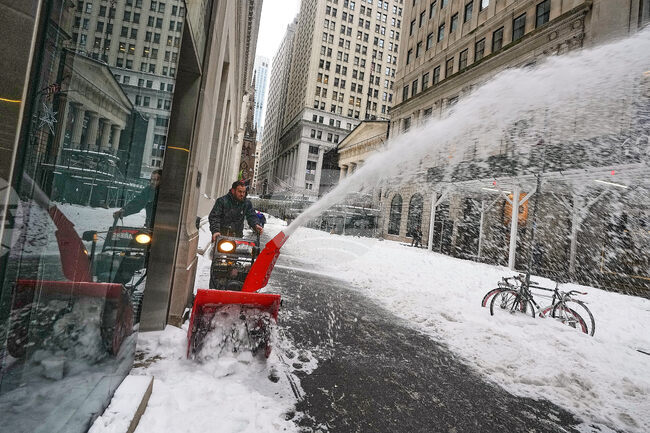 Financial Markets Wall Street WInter Weather