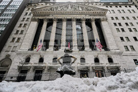 Financial Markets Wall Street Winter Weather