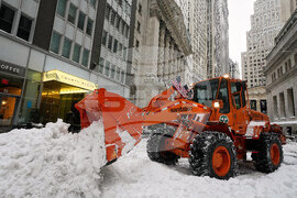 Financial Markets Wall Street Winter Weather
