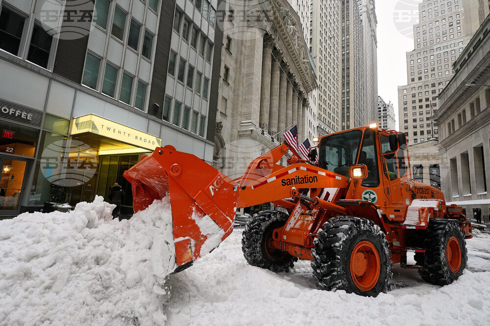 Financial Markets Wall Street Winter Weather