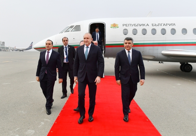 President Radev Arrives on Working Visit to Azerbaijan