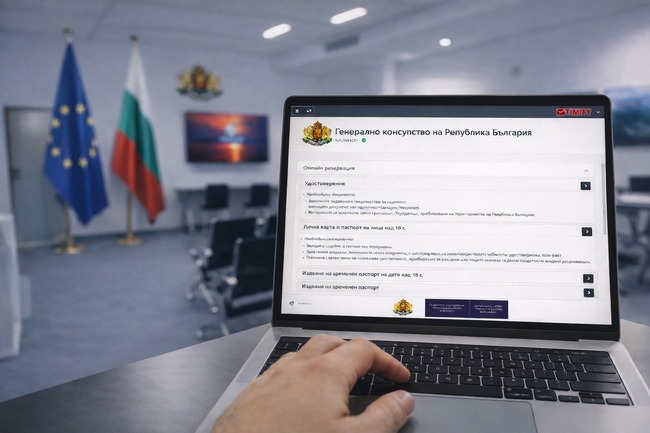 Въведена бе нова онлайн система за записване на дата и час за посещение в Консулската служба на Генералното консулство на България в Мюнхен