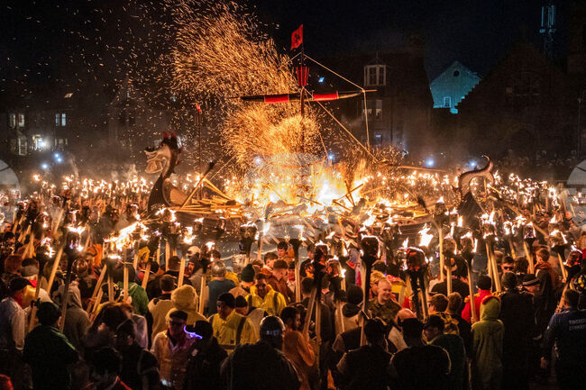 Britain Up Helly Aa Festival