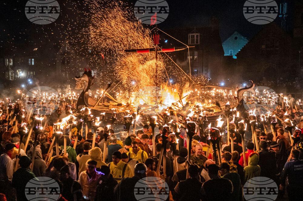 Britain Up Helly Aa Festival