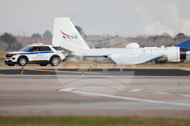 NASA Aircraft Belly Landing