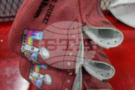 Super Bowl Logo Footballs