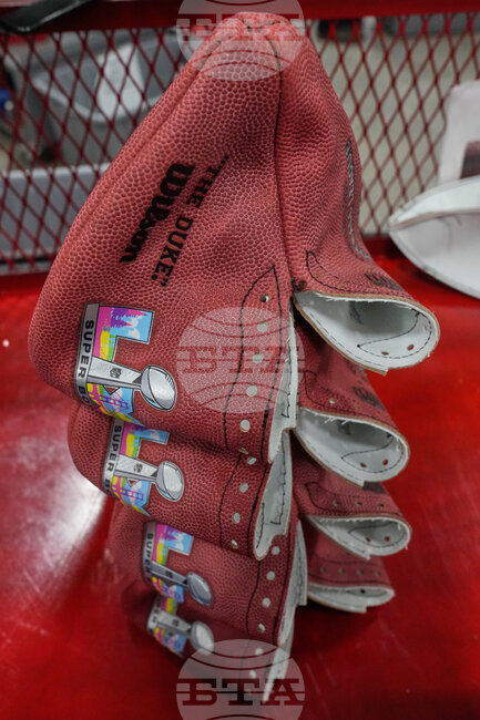 Super Bowl Logo Footballs