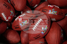 Super Bowl Logo Footballs