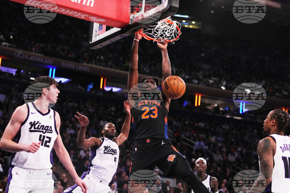 Kings Knicks Basketball