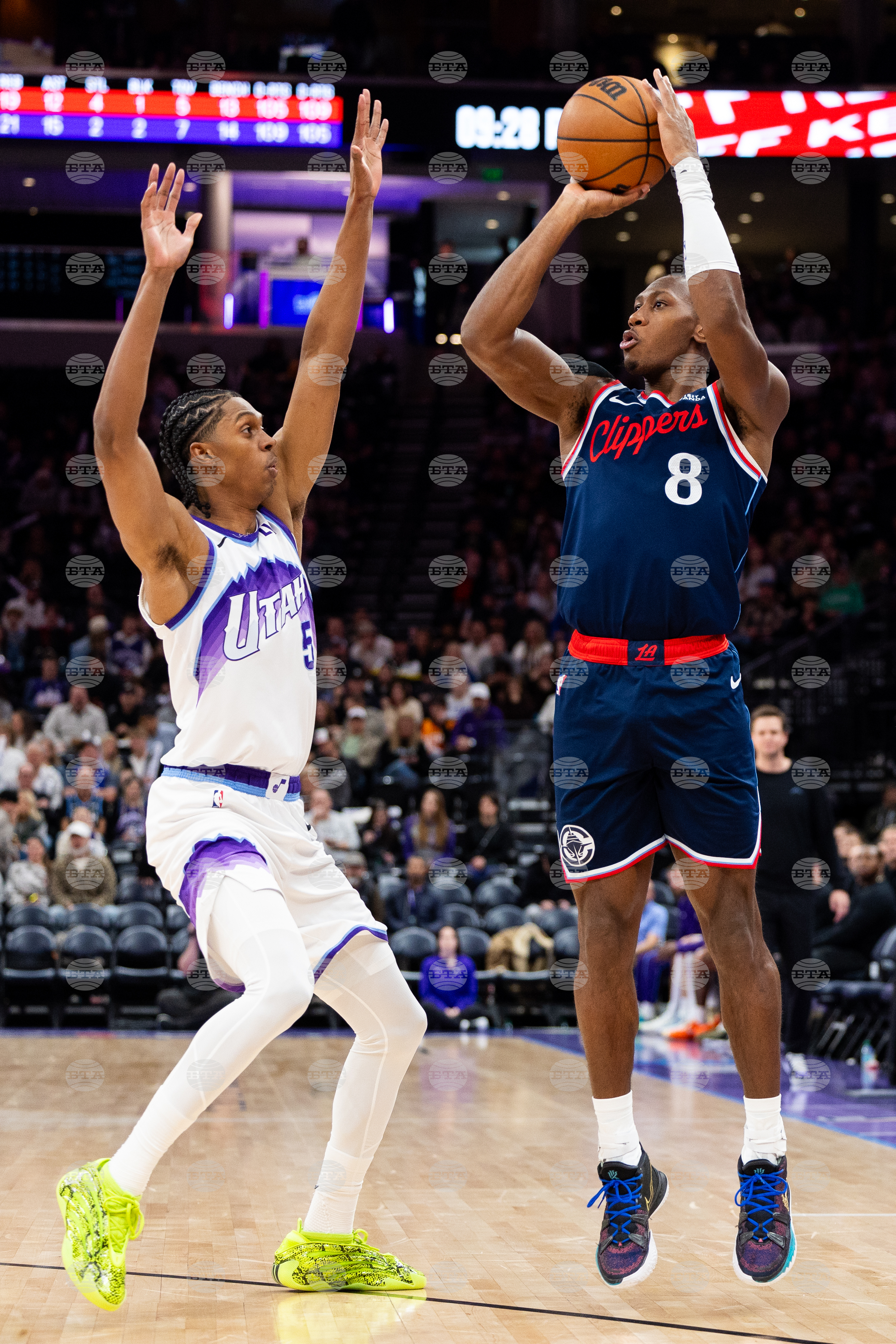 Clippers Jazz Basketball