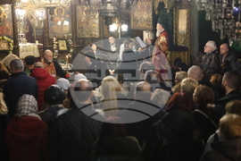 Благоевград - Митрополит Хризостом – Митрополит Серафим – делегация и светини - посрещане