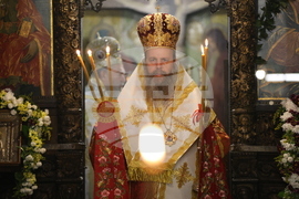 Благоевград - Митрополит Хризостом – Митрополит Серафим – делегация и светини - посрещане