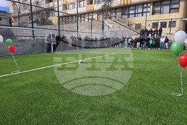 Сандански - откриване на спортна площадка за футбол в Спортно училище "Пейо Яворов"