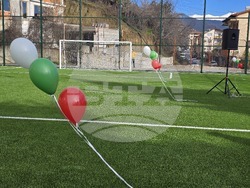 Сандански - откриване на спортна площадка за футбол в Спортно училище "Пейо Яворов"