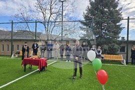 Сандански - откриване на спортна площадка за футбол в Спортно училище "Пейо Яворов"