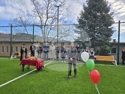 Сандански - откриване на спортна площадка за футбол в Спортно училище "Пейо Яворов"