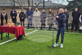 Сандански - откриване на спортна площадка за футбол в Спортно училище "Пейо Яворов"