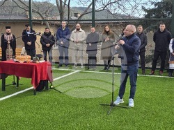 Сандански - откриване на спортна площадка за футбол в Спортно училище "Пейо Яворов"