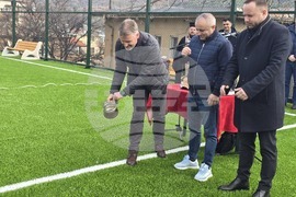 Сандански - откриване на спортна площадка за футбол в Спортно училище "Пейо Яворов"