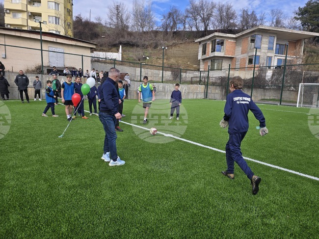 Сандански - откриване на спортна площадка за футбол в Спортно училище "Пейо Яворов"