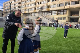 Сандански - откриване на спортна площадка за футбол в Спортно училище "Пейо Яворов"