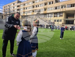Сандански - откриване на спортна площадка за футбол в Спортно училище "Пейо Яворов"