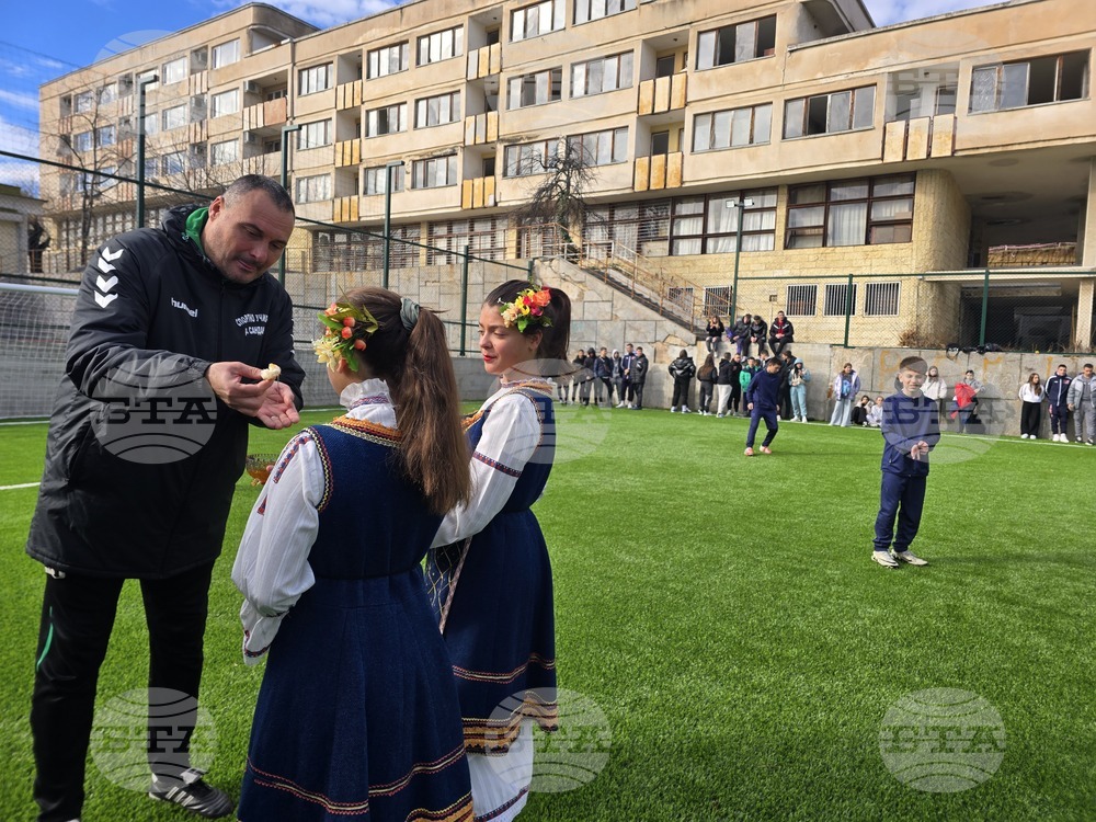 Сандански - откриване на спортна площадка за футбол в Спортно училище "Пейо Яворов"