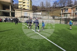 Сандански - откриване на спортна площадка за футбол в Спортно училище "Пейо Яворов"