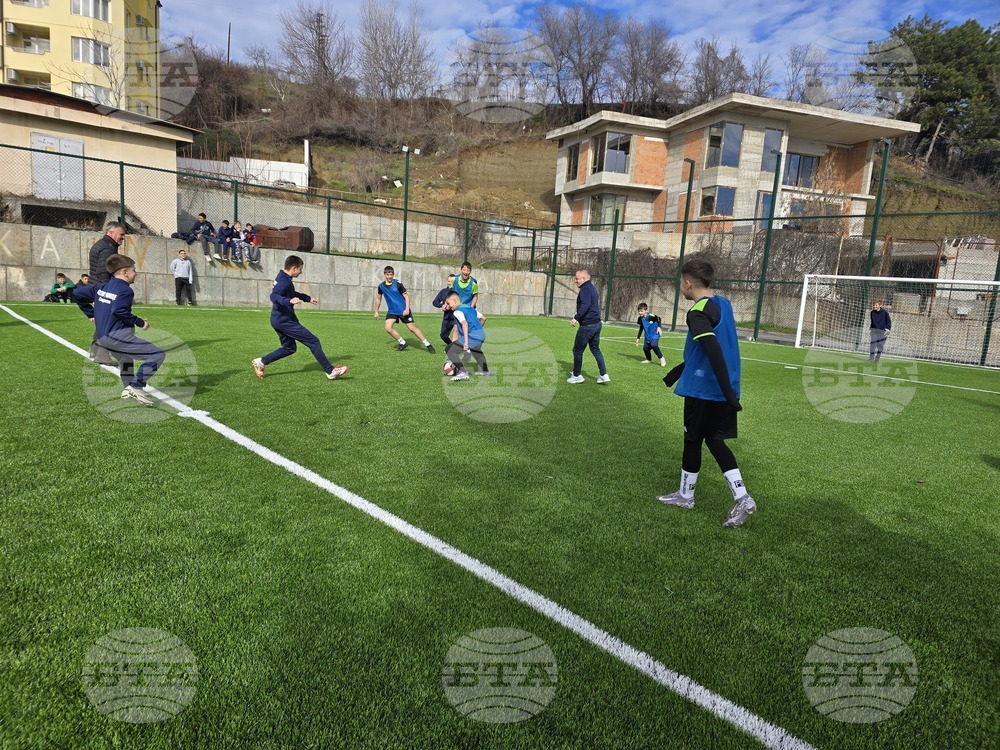 Сандански - откриване на спортна площадка за футбол в Спортно училище "Пейо Яворов"