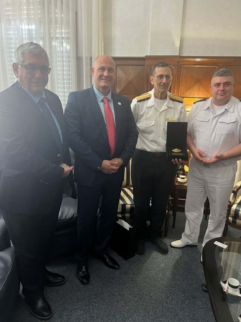 Bulgarian Naval Academy Representatives Meet Bulgarian Ambassador, Honorary Consul in Montevideo