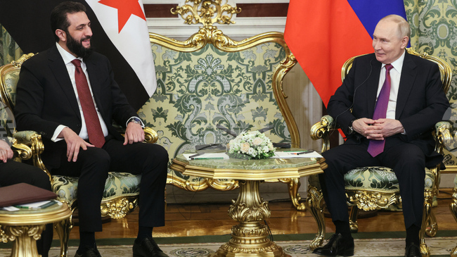 Путин похвали Аш Шараа за напредъка по възстановяването на териториалната цялост на Сирия