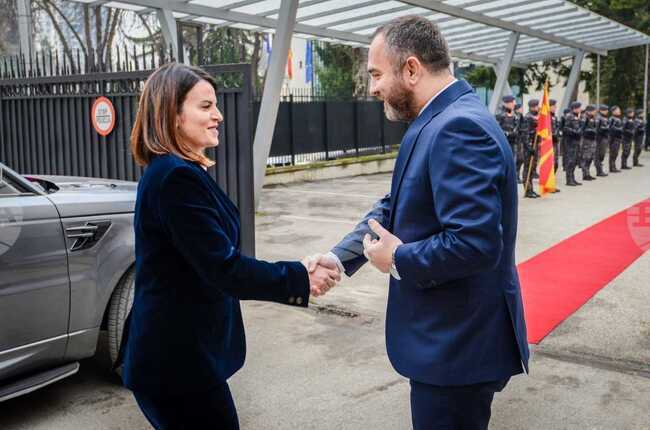 Министрите на вътрешните работи на Северна Македония и Албания се срещнаха в Скопие