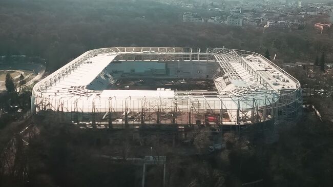 ЦСКА показа как напредва строежът на новия стадион