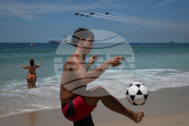 APTOPIX Brazil Spain Helicopters Show