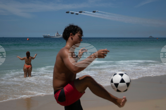 APTOPIX Brazil Spain Helicopters Show