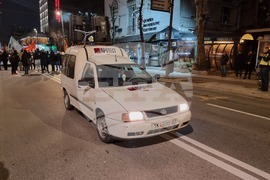 Северна Македония - Скопие - протест с искане за увеличаване на заплатите