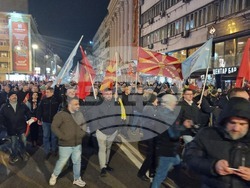 Северна Македония - Скопие - протест с искане за увеличаване на заплатите