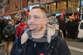 Северна Македония - Скопие - протест с искане за увеличаване на заплатите